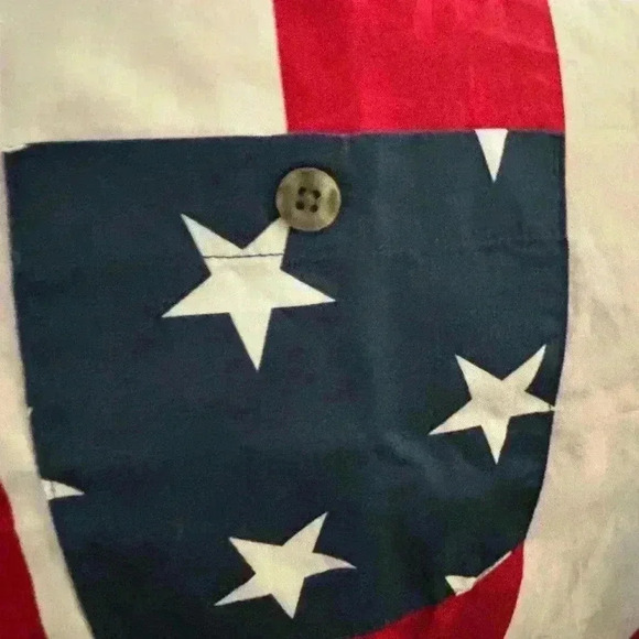 American flag 100%. Cotton by Redhead button up polo - Picture 4 of 6